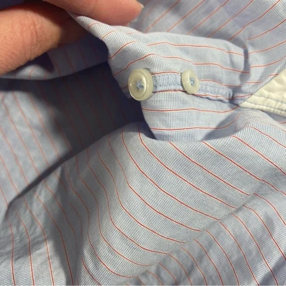 J.Crew Men’s Button Down Shirt Size Medium Slim Pin Stripe Preppy - Picture 8 of 10